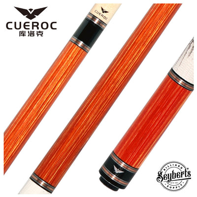 Cueroc Galaxy Dymond Tulipwood Pool Cue with Ring-Tailed Lizard Wrap