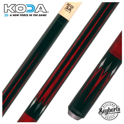 KODA Black with Red Points Graphic No Wrap Play Cue