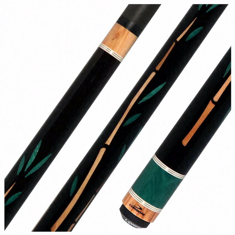 Longoni Longeva Ural No Wrap Pool Cue with Luna Nera Pure Graphite Shaft