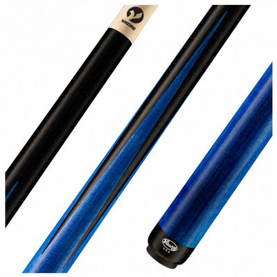 Viking Motore Series Midnight Black with 4 Blue Inlaid Points Play Cue - MT0117