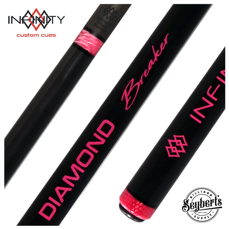 Infinity Diamond Breaker Carbon Fiber Break Cue - Pink