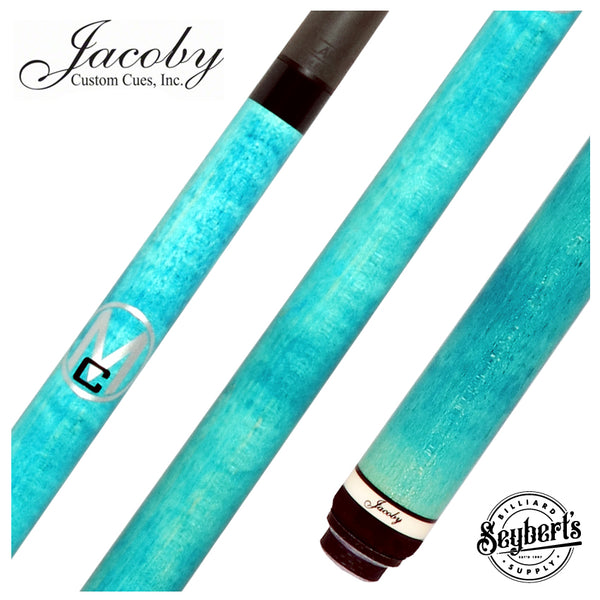 Jacobyビリヤードキュー リネン巻 Jacoby Custom Turquoise Monster Crush No Wrap Break Cue