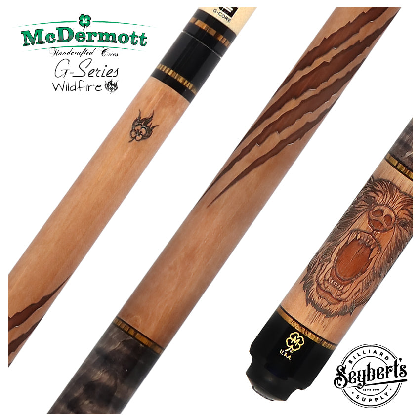 McDermott Cue G339 Grizzly Bear Wildfire | McDermott 3D Wildfire