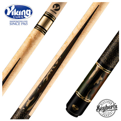 Viking Defender Series Birdseye Maple Forearm with Woodland Hideaway Pearl Points Pool Cue
