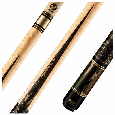 Viking Defender Series Birdseye Maple Forearm with Woodland Hideaway Pearl Points Pool Cue