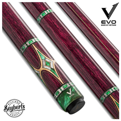 EVO Royale Garnet Crest No Wrap Pool Cue
