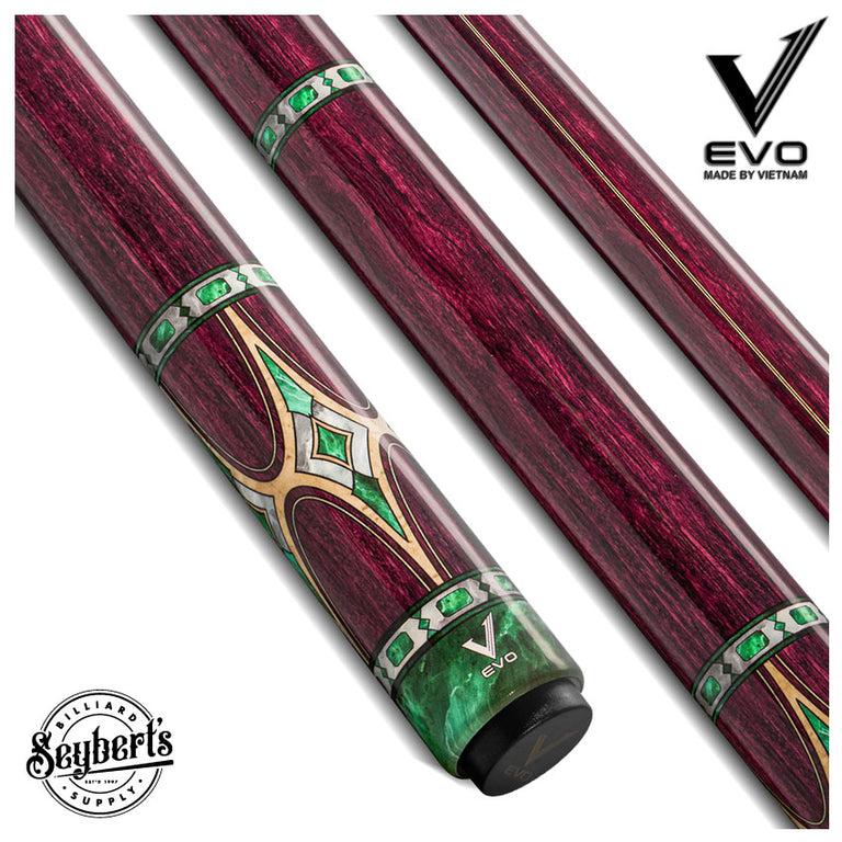 EVO Royale Garnet Crest No Wrap Pool Cue