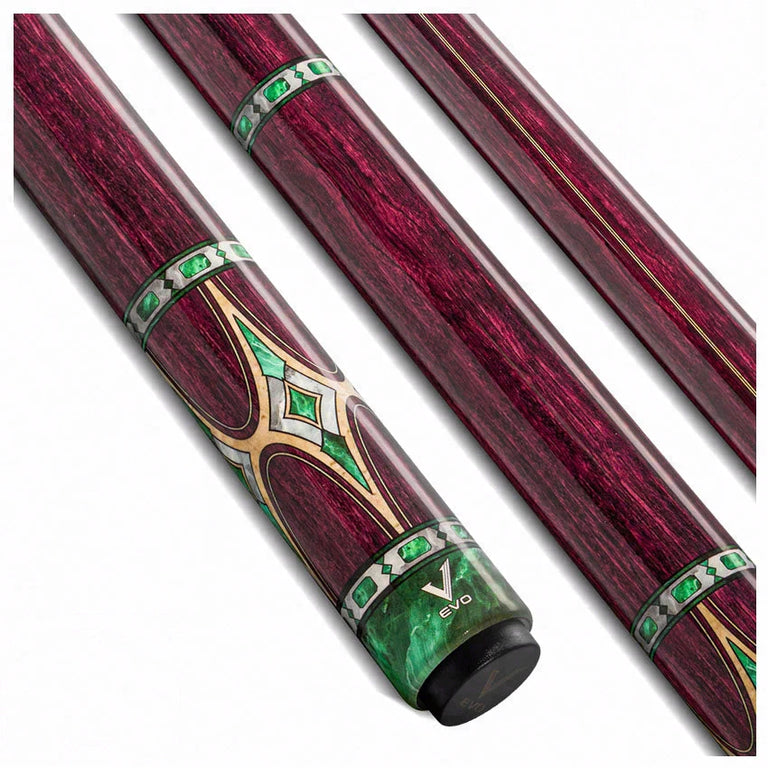EVO Royale Garnet Crest No Wrap Pool Cue