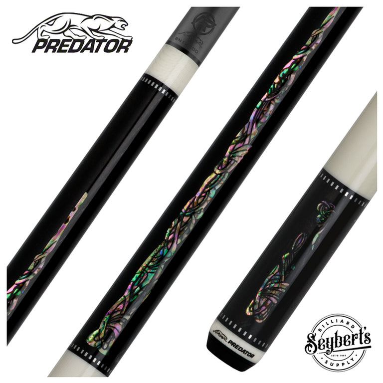 Predator Limited Edition Ebony with Gordian Knot Inlays No Wrap Pool Cue - Radial
