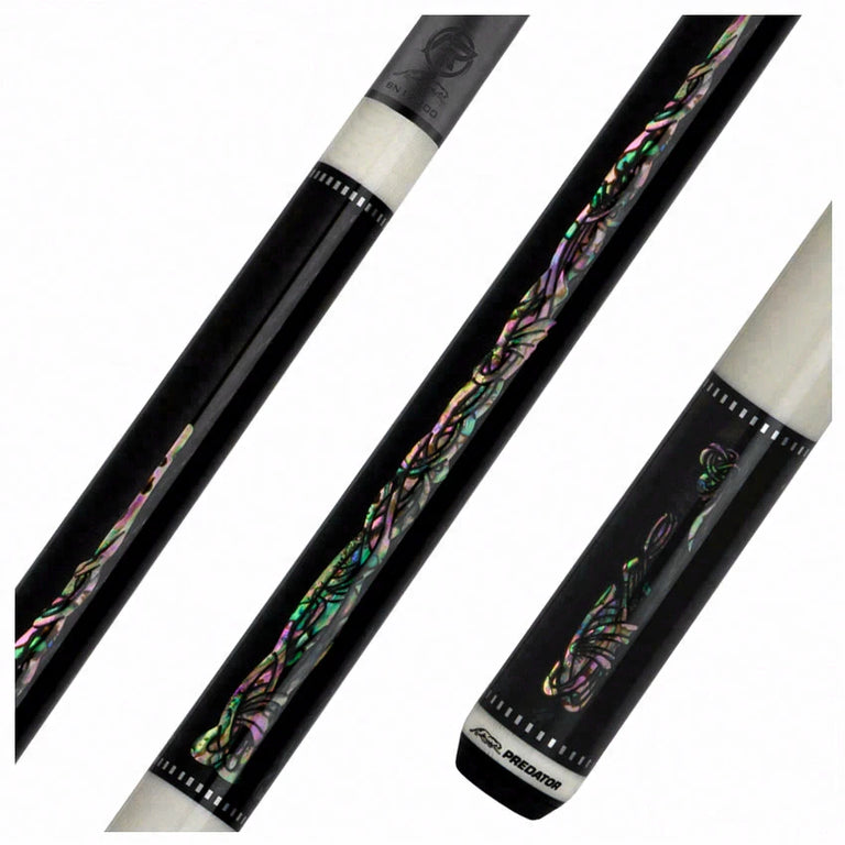 Predator Limited Edition Ebony with Gordian Knot Inlays No Wrap Pool Cue - Radial
