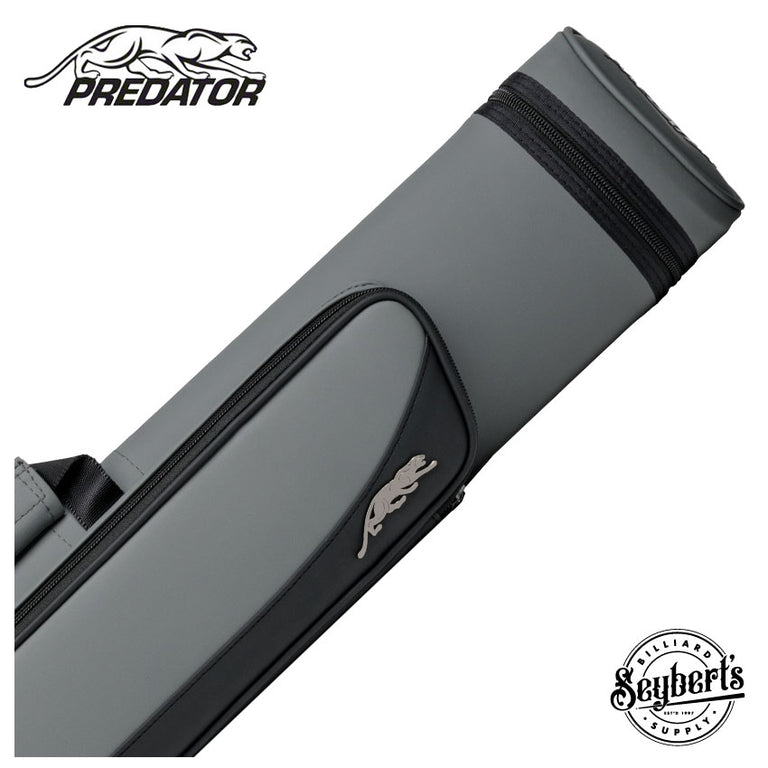 Predator Roadline Gray and Black 2x4 Hard Pool Cue Case - C24GRYBLKH