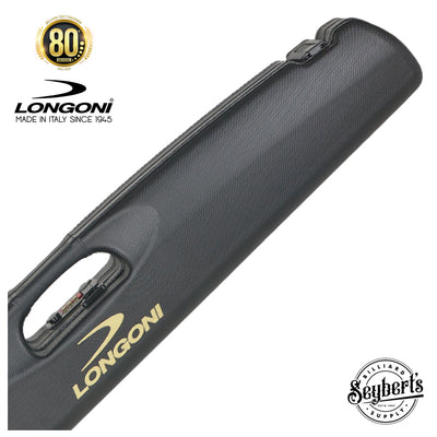 Longoni Valigetta Compact Black ABS 1x2 Hard Pool Cue Case - LG201564L