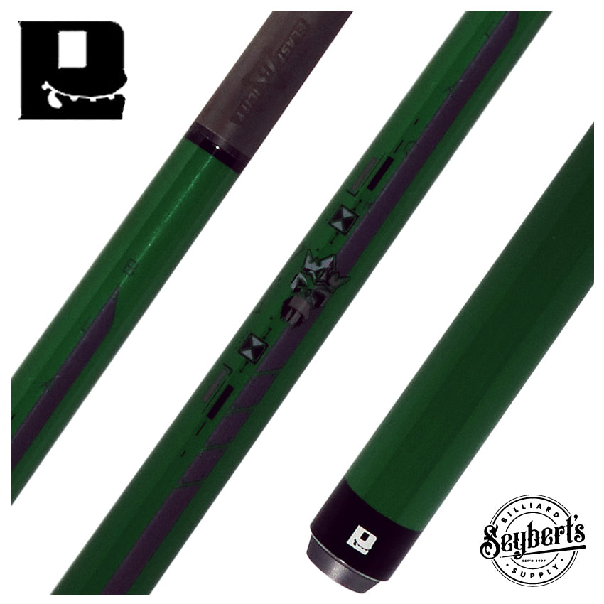 Little Monster Green Egg No Wrap Break/Jump Cue with Carbon Fiber