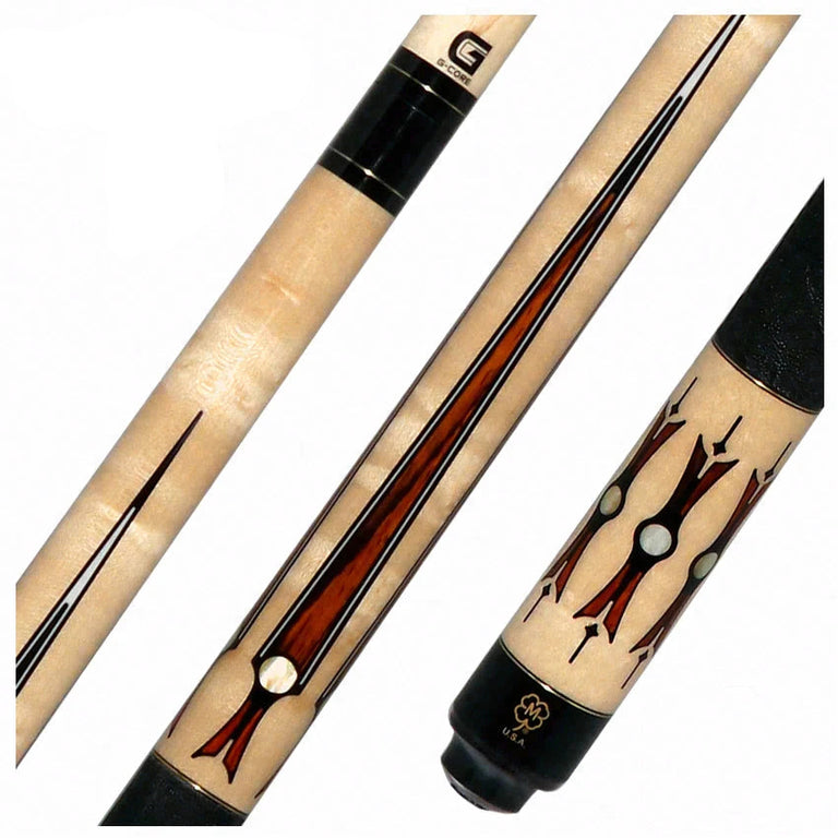 McDermott 50th Anniversary Series Birdseye Maple with Cocobolo Points Cue with G-Core Shaft and Commemorative 1x1 Case