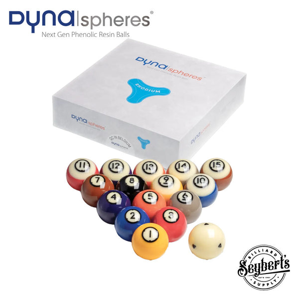 Dynaspheres Rhodium 572 Pool Ball Set - Seybert's Billiards Supply