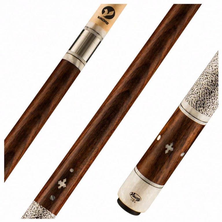 Viking Impero Series East Indian Rosewood with 15 White Premium Pearl Inlays Play Cue - IM0600
