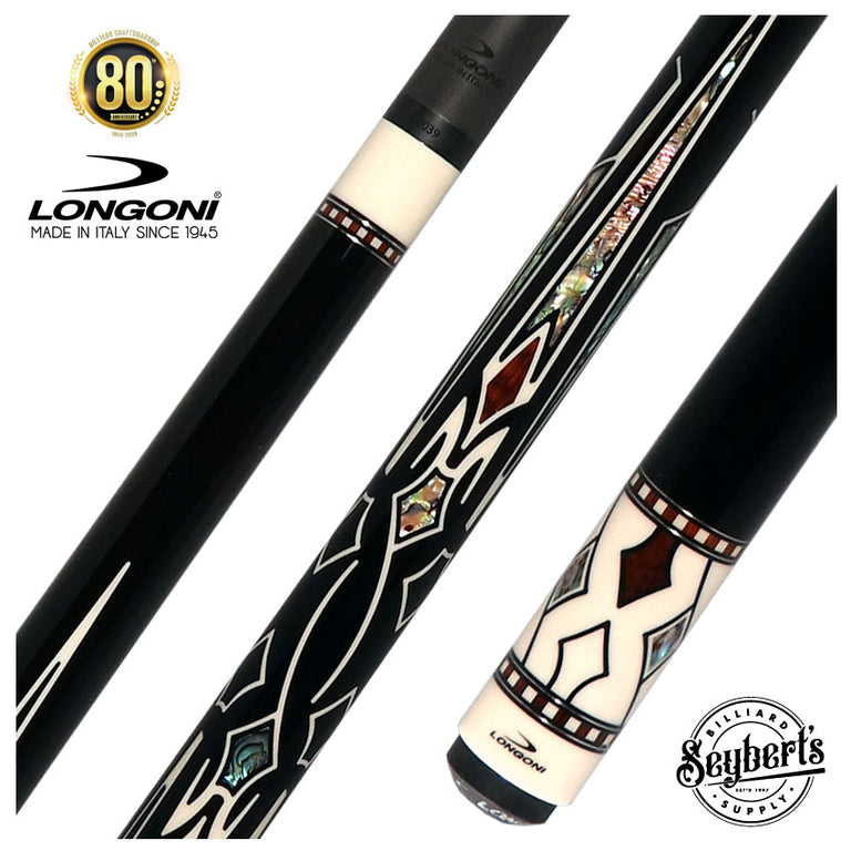 Longoni Limited Nirvana 3 Ural No Wrap Pool Cue with Luna Nera American Pure Graphite Shaft