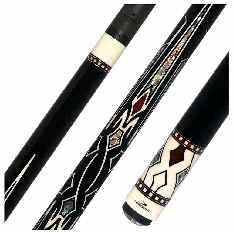 Longoni Limited Nirvana 3 Ural No Wrap Pool Cue with Luna Nera American Pure Graphite Shaft