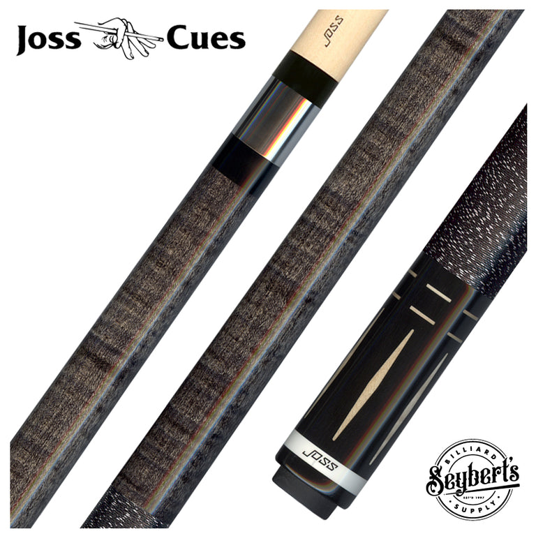 Joss Charcoal-Stained Maple with Maple Inlays Pool Cue - JC20-125