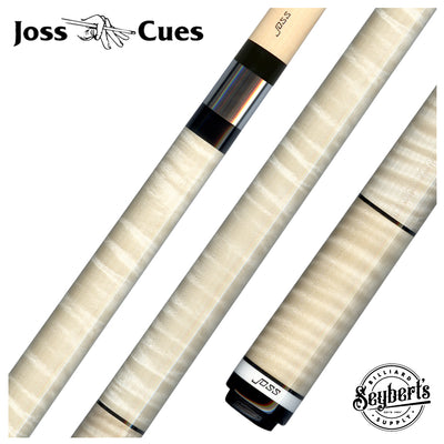 Joss Natural Curly Maple No Wrap Pool Cue - JC10-02NAT