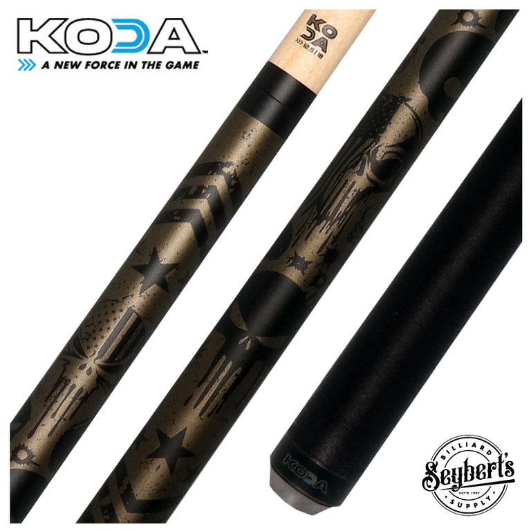 KODA Gunmetal Graphic Pool Cue - KDV14GM