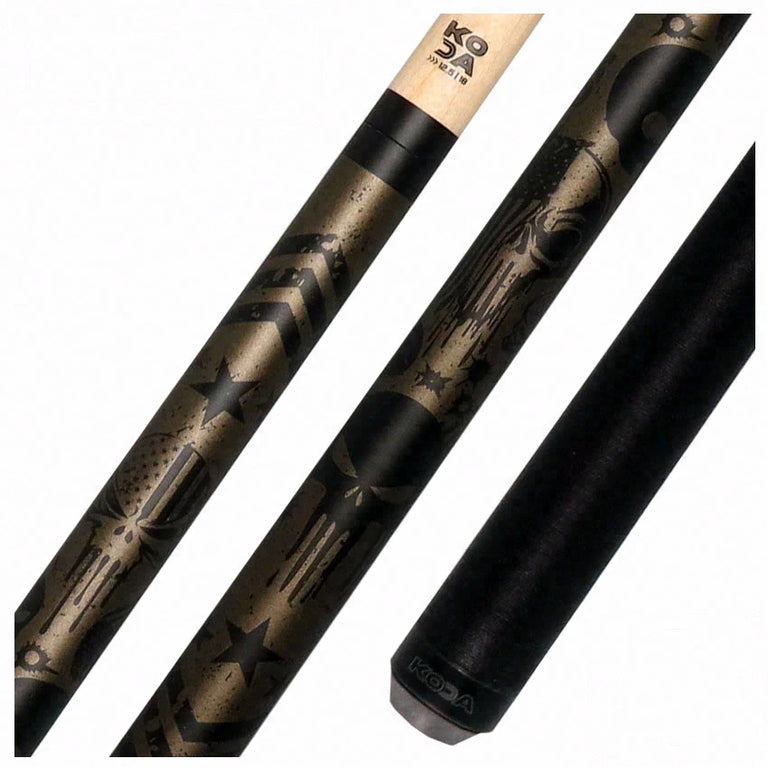 KODA Gunmetal Graphic Pool Cue - KDV14GM