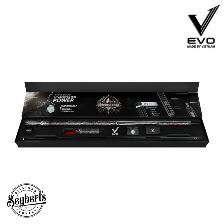 EVO Gemstone Nightglow No Wrap Pool Cue Maxbing Edition
