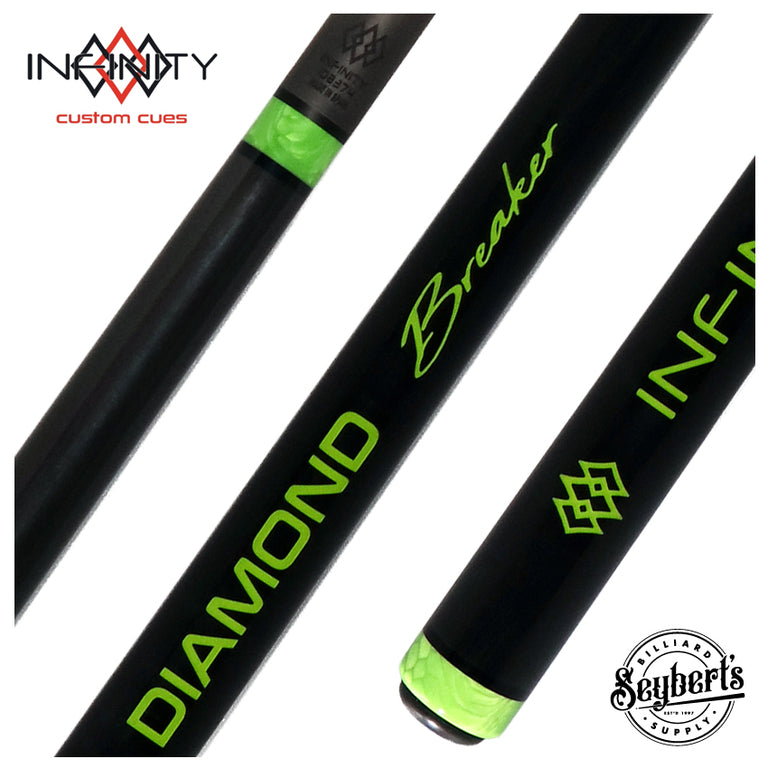 Infinity Diamond Breaker Carbon Fiber Break Cue - Green