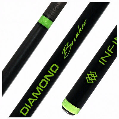 Infinity Diamond Breaker Carbon Fiber Break Cue - Green