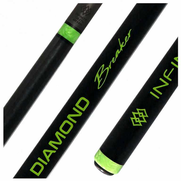 Infinity Diamond Breaker Carbon Fiber Break Cue - Green