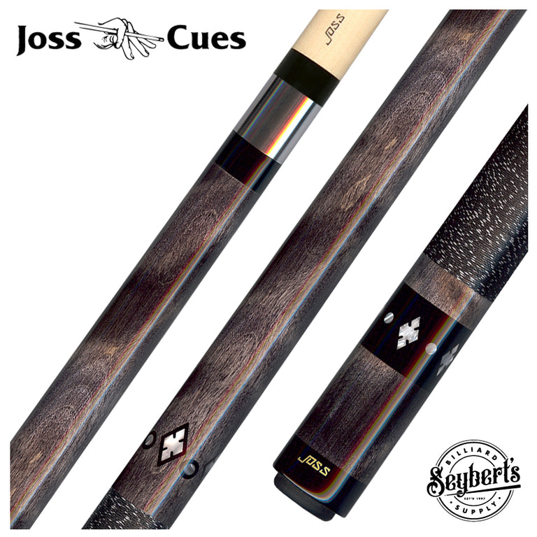 Joss Gray-Stained Maple with Pearl Diamond Inlays Pool Cue - JC20-22