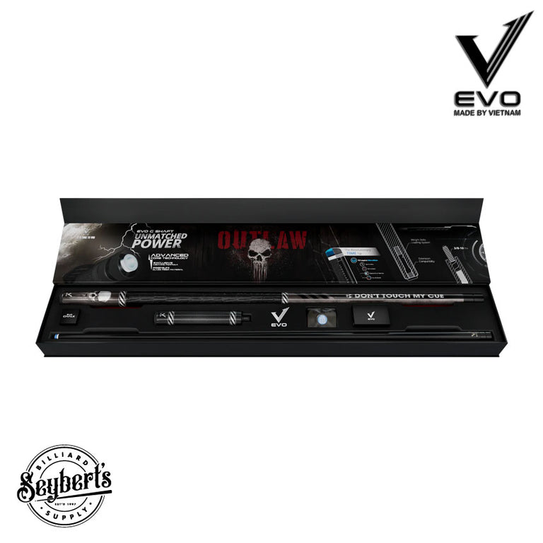 EVO Outlaw Punisher Leather Wrap Pool Cue Maxbing Edition