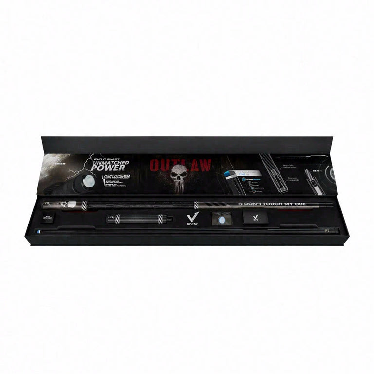 EVO Outlaw Punisher Leather Wrap Pool Cue Maxbing Edition