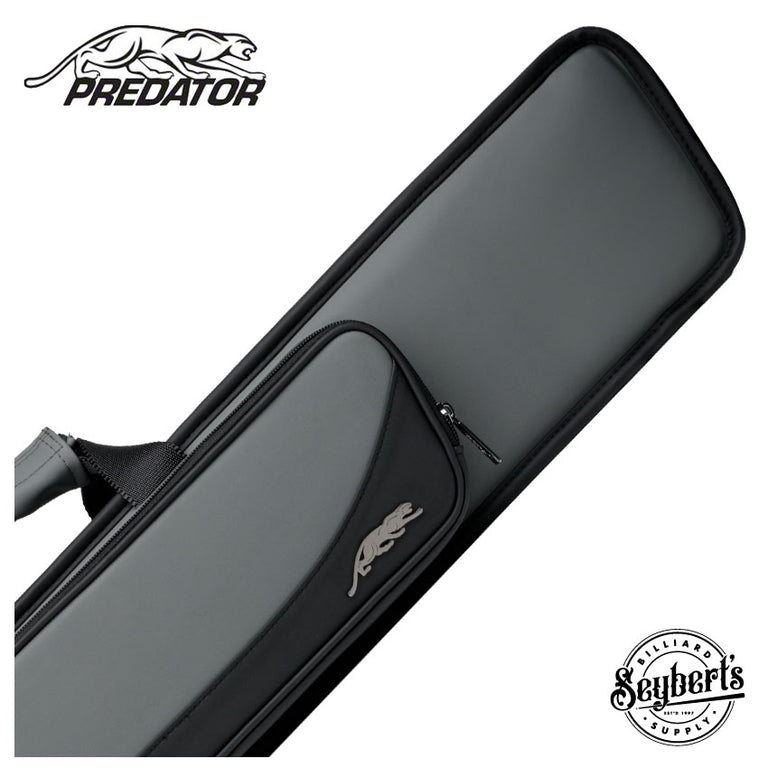 Predator Roadline Gray and Black 4x8 Butterfly Soft Pool Cue Case - C48GRYBLKS