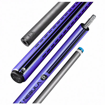Rhino Nebula 2 Amethyst Purple No Wrap Carbon Pool Cue