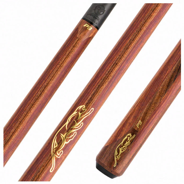 Predator P3 Prowler Rosewood with Rengas Stripes No Wrap Pool Cue - Uni-loc