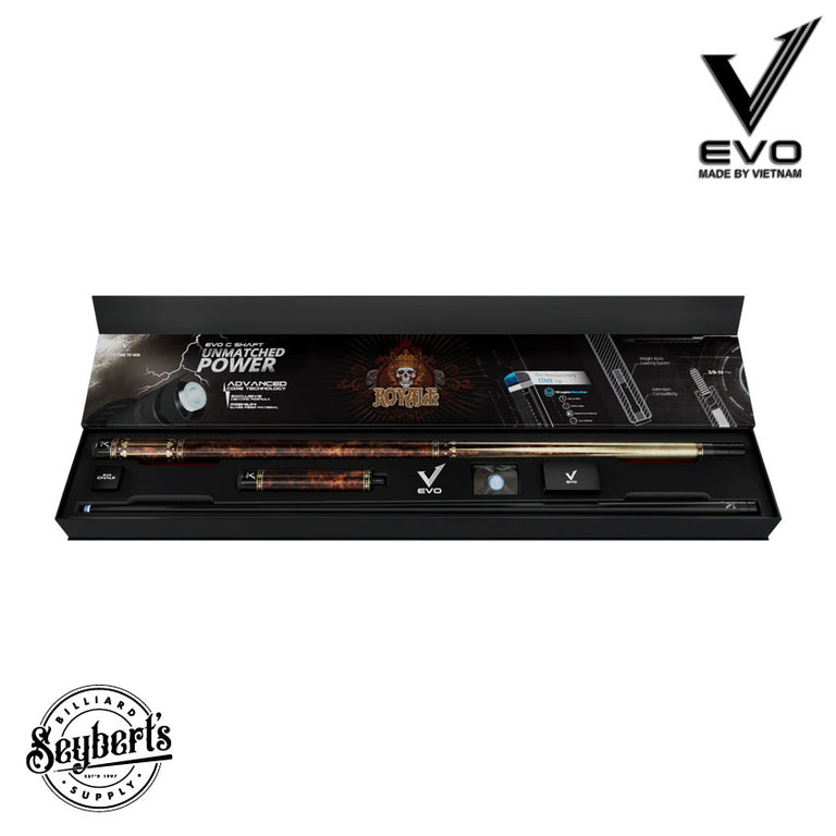 EVO Royale Gilded Oak No Wrap Pool Cue Maxbing Edition