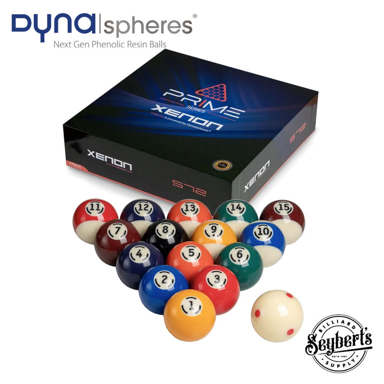 Dynaspheres Prime Xenon 572 Pool Ball Set