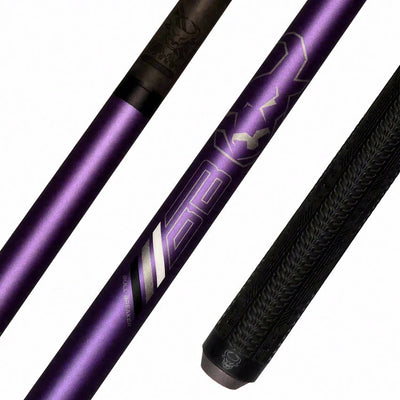 Bull Carbon Bull Breaker Powerhouse Purple Break Cue with Multi-Zone Sport Grip Wrap