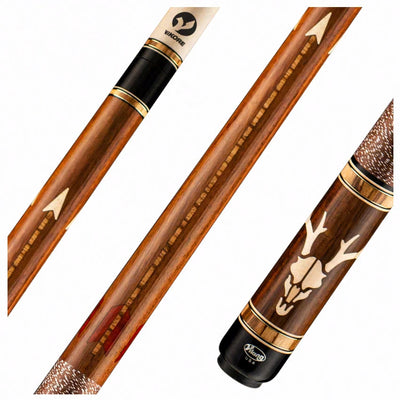 Viking Defender Series East Indian Rosewood with Birdseye Maple and Crosscut Zebrawood Inlays Play Cue - DF0600