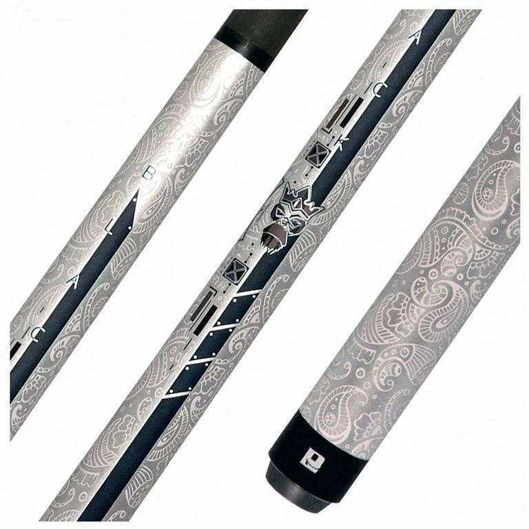 Little Monster Silver Egg Textured No Wrap Break/Jump Cue with Carbon Fiber Shaft