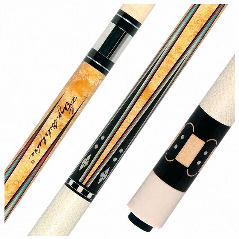 Balabushka Era Series Birdseye Maple with Ebony Points and Maple Window Inlays Pool Cue with Irish Linen Wrap
