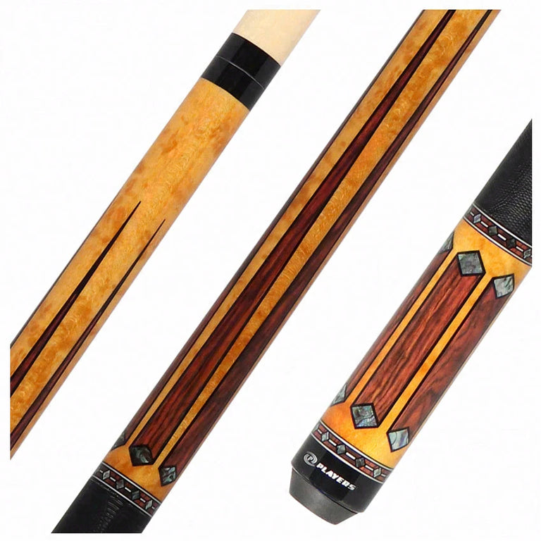 Players Gold-Stained Maple with Cocobolo Graphic Series Pool Cue - G4141