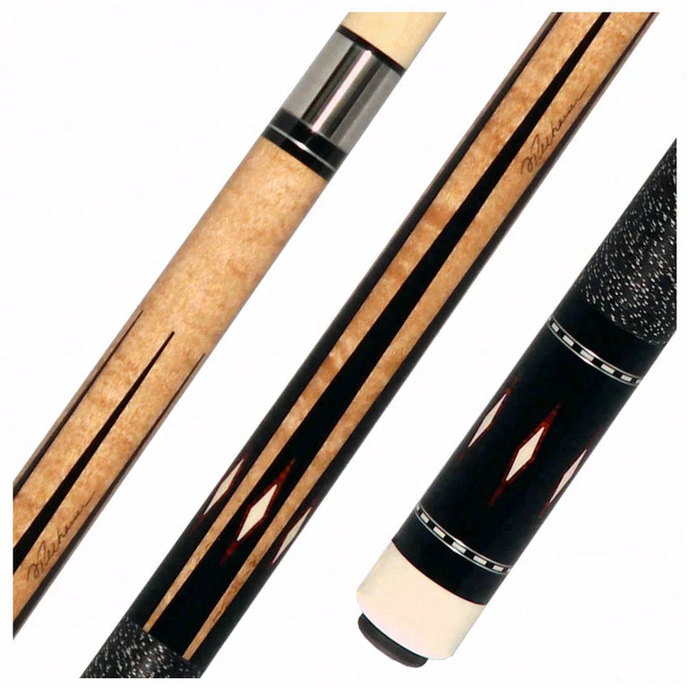 Pechauer Pro Series P14R Natural Maple with Sim. Ebony Points and Cocobolo Inlays Pool Cue