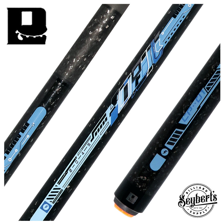 Little Monster Cyber Energy Blue No Wrap Break/Jump Cue with Carbon Fiber Shaft