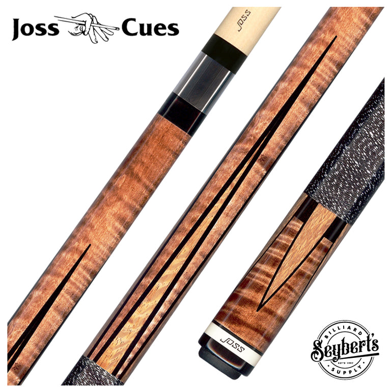 Joss Curly Maple with Lacewood Points Pool Cue - JC10-10