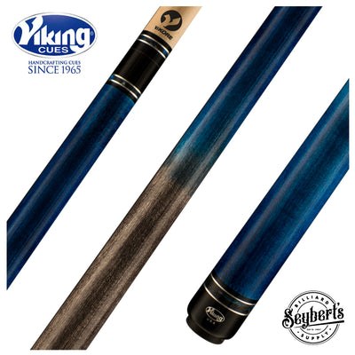 Viking HL0116 Helix Series Play Cue - Ocean Blue and Smoke Stained Maple