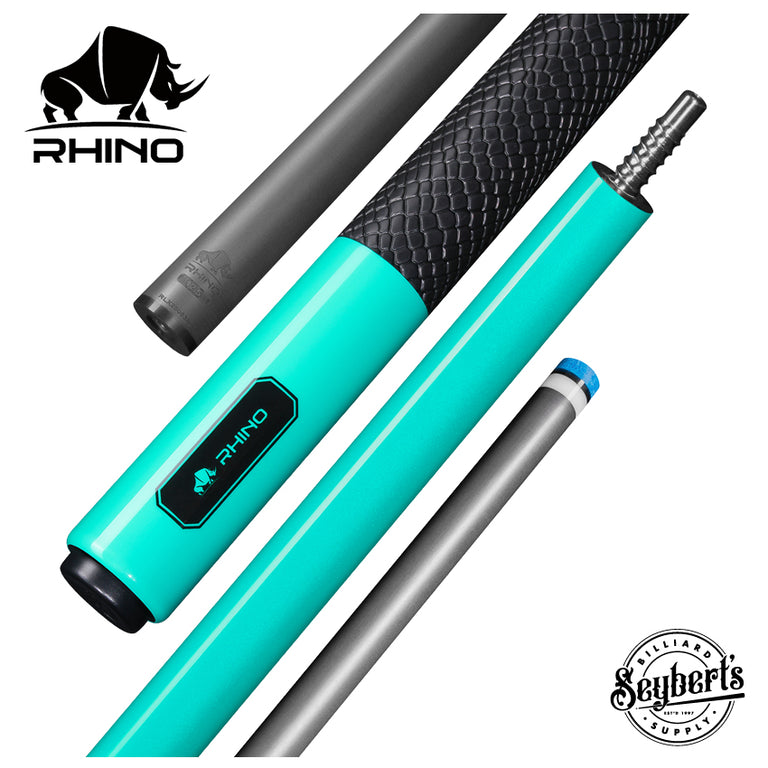 Rhino Luminax Series Tropical Turquoise Pool Cue with Sport Wrap - RCLUMSWTUR125