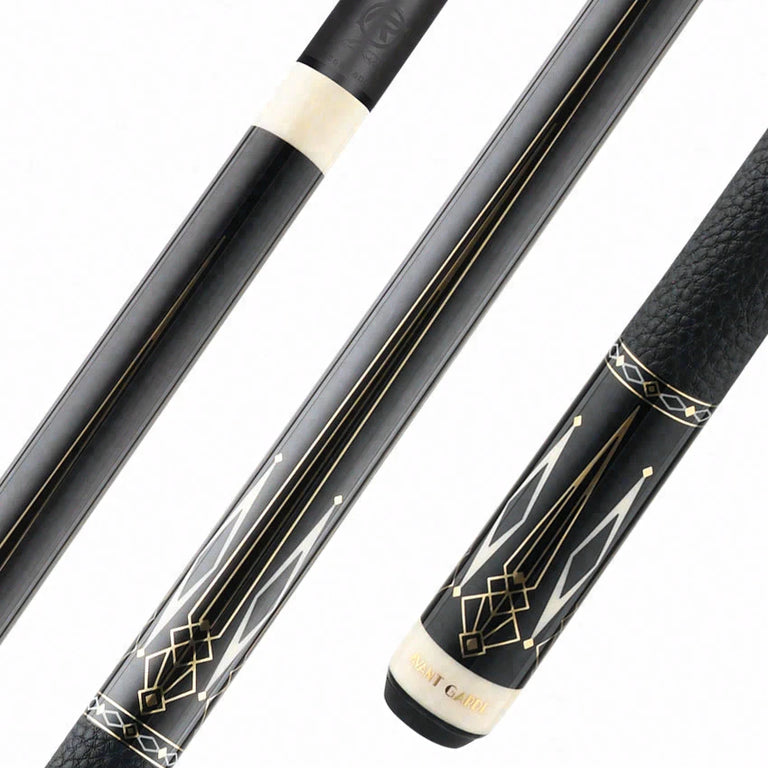 Predator Limited Edition Avant Garde Ebony Play Cue with Luxe Leather Wrap