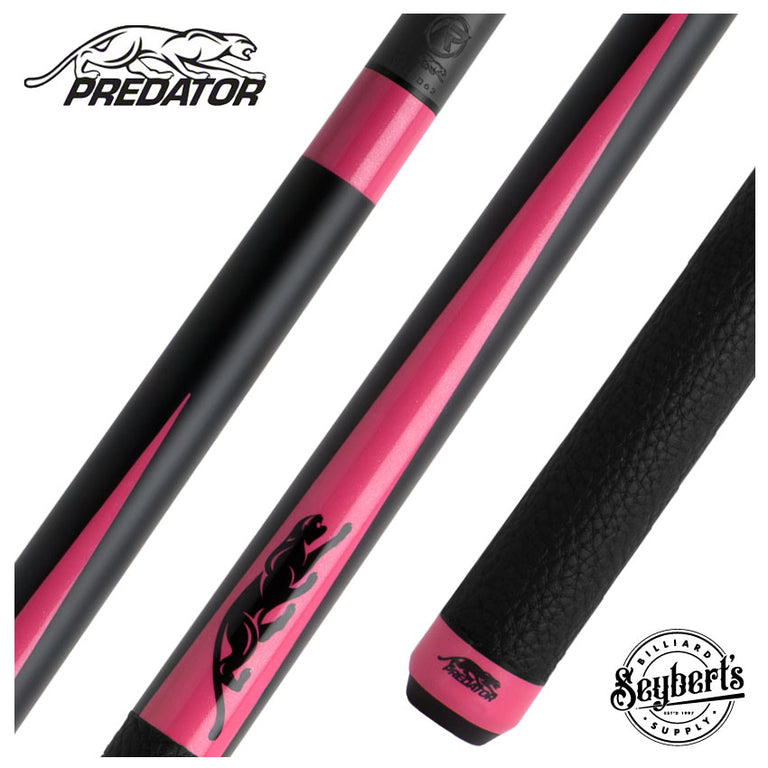 Predator Limited Edition SP2 Matte Black Forearm with Pink Points Pool Cue